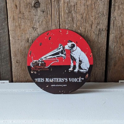 Affiche ronde RCA Masters's Voice